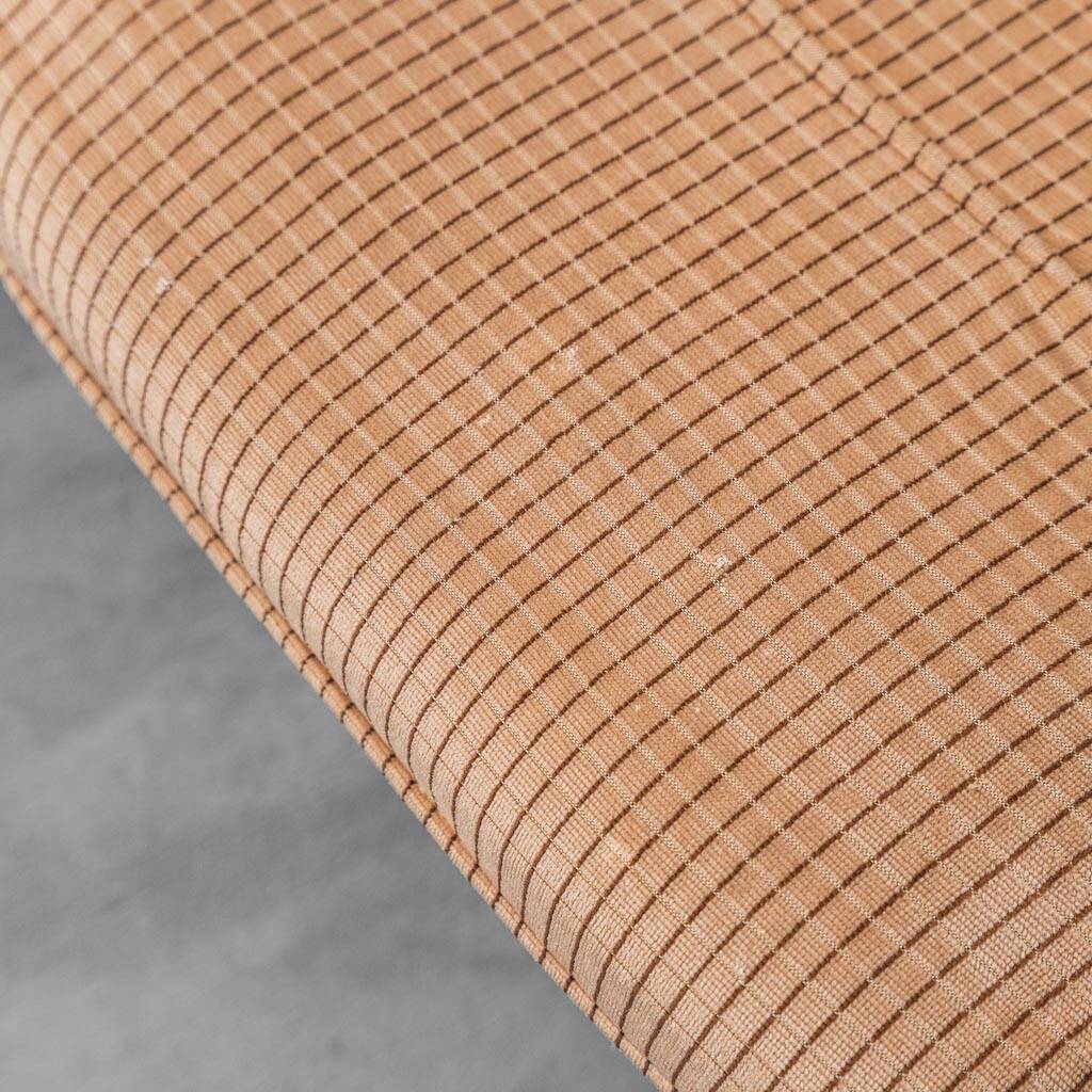 Set 3 poltrone modulari tessuto a quadretti beige anni ’70 vintage modernar