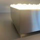 Recessed ceiling light in crystal, glass and metal, square design, 1960s, Germany