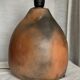 Vintage 1970s brutalist ceramic lamp signed "AC" in the Vallauris style