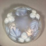 Glass cup by Edmond Etling 1930s Art Deco