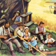 Poster "Landscape" time grid education, harvest 1919