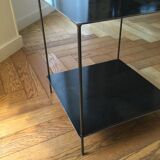 Table basse métal brut
