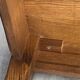 Rustic farmhouse antique coffee table made of solid oak with 1 drawer 50.