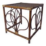 Rattan sofa end side table