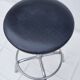 Vintage adjustable chrome stool 56 cm