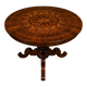 Round "Sorrentino" gueridon inlaid with a rosette design.