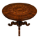 Round "Sorrentino" gueridon inlaid with a rosette design.