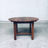 Popular Work Oak Extendable Dining Table, France, 1930s