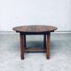 Popular Work Oak Extendable Dining Table, France, 1930s