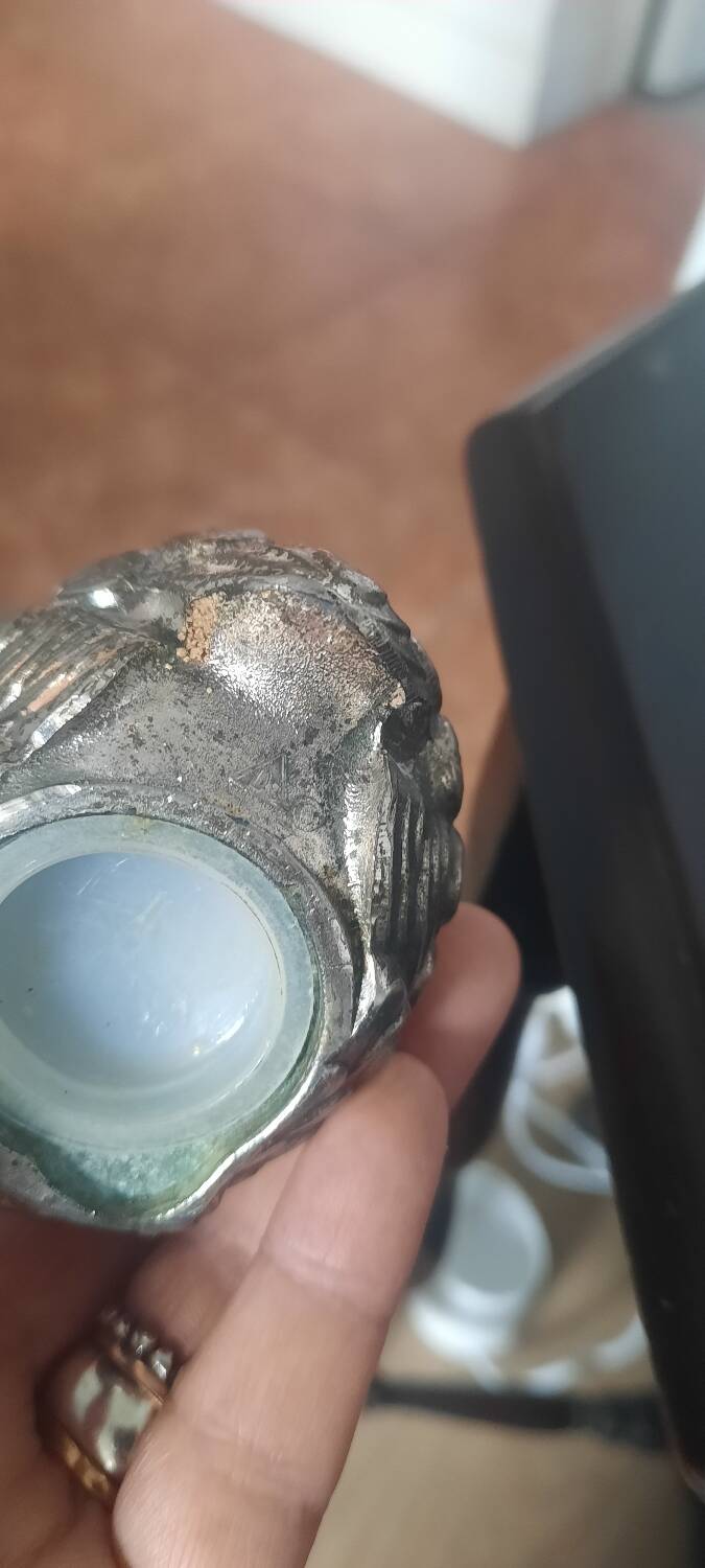 Salière et poivrier métal argenté