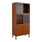 Modernist showcase library in teak