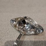 Silver-plated metal ladle for fat and lean meat, Ercuis silversmith, Louis XV, 29