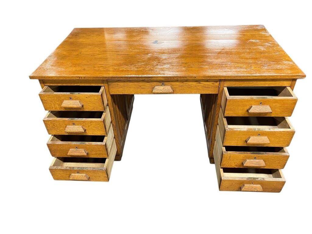 Vintage solid wood writing desk/table