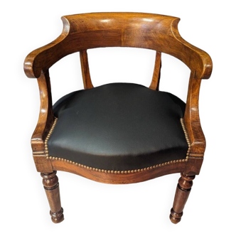 Fauteuil de bureau Restauration en noyer