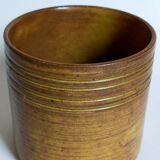 Vintage vase in enamelled sandstone