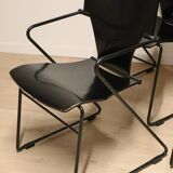 Series of 4 minimalist chairs model "EGOA 300" by Josep Mora