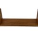 Vintage book shelf wall rack 1970s wood minimalist design
