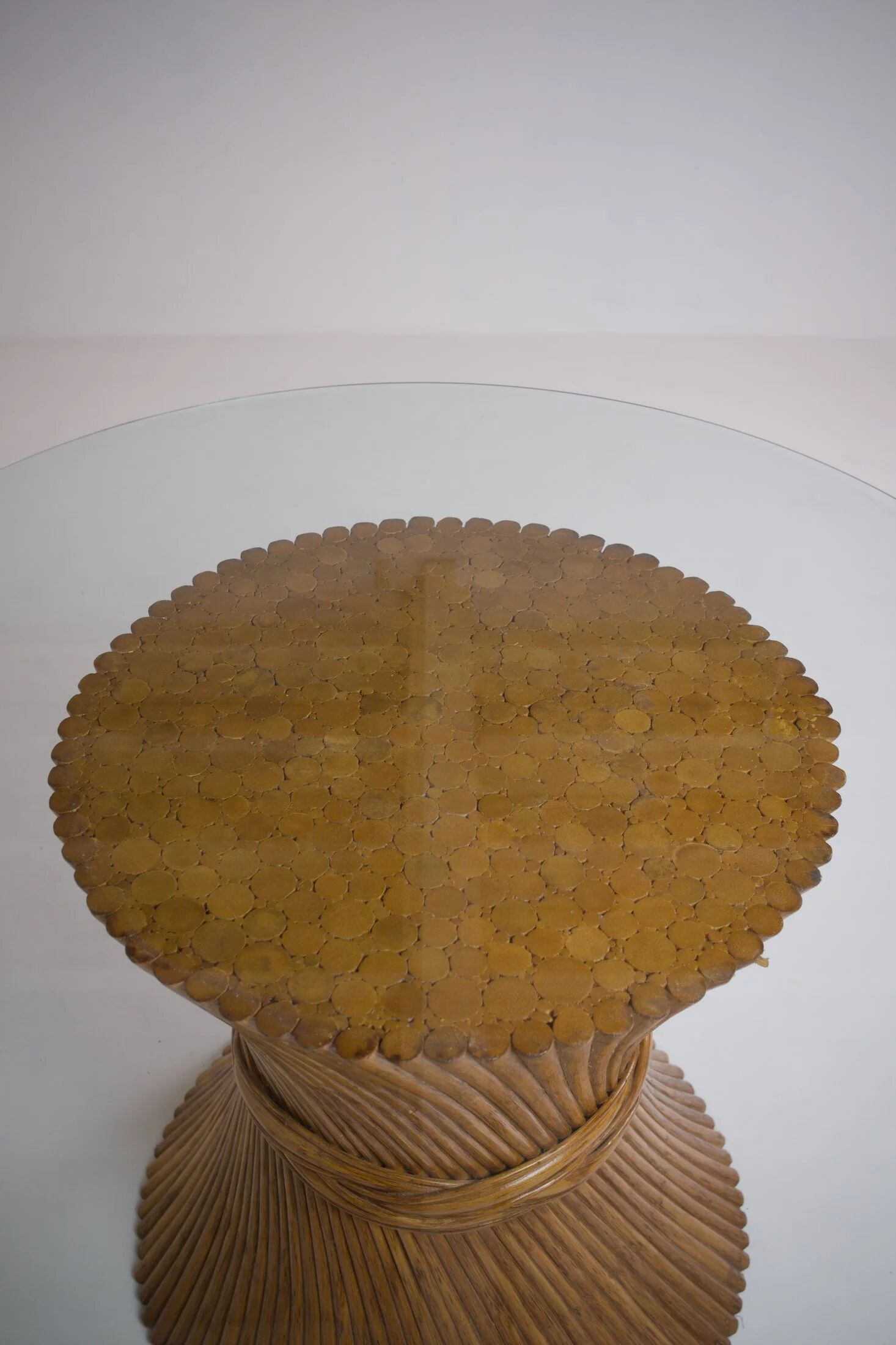 1970s rattan dining table
