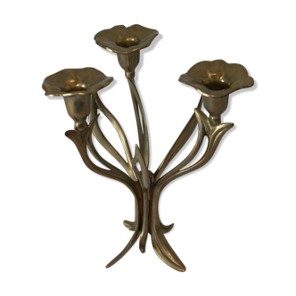 Brass art deco chandelier