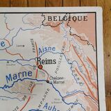 Rossignol school poster card "The Seine / The Loire"