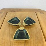 3 bronze ashtrays from the 50s