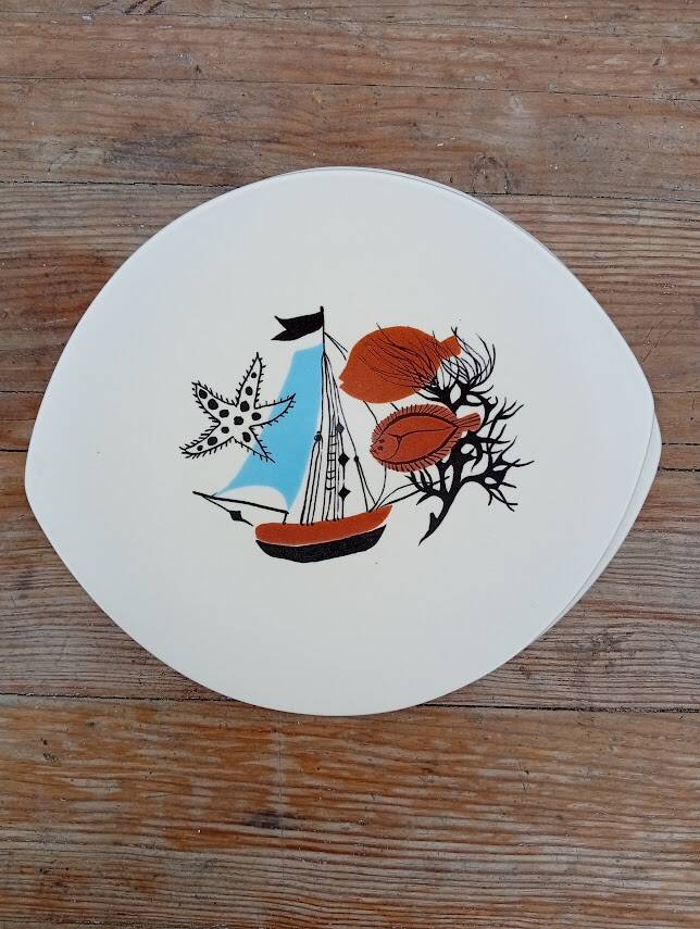 6 fish plates Salins