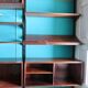 Rosewood bookcase with shelving and box system. Kai Kristensen, Denmark 1960