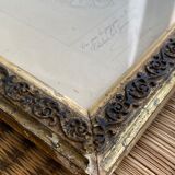 Architectural drawing 1857, glazed wood frame