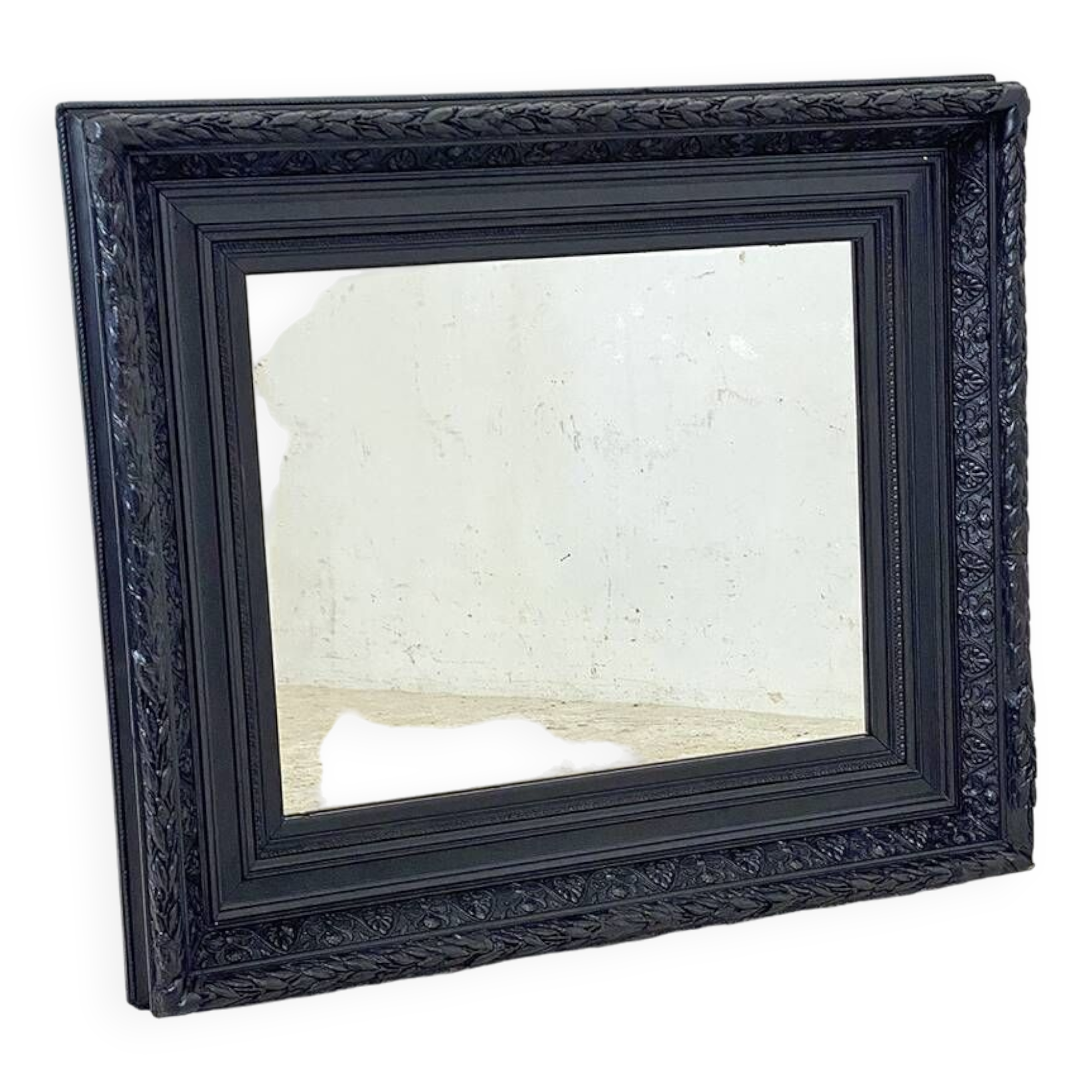 Black Louis XVI style mirror