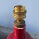 Burgundy ceramic lamp