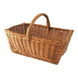 Rectangular rattan basket