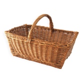 Rectangular rattan basket