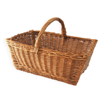 Panier en rotin rectangulaire