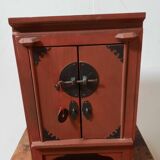 Chinese wardrobe in red wood