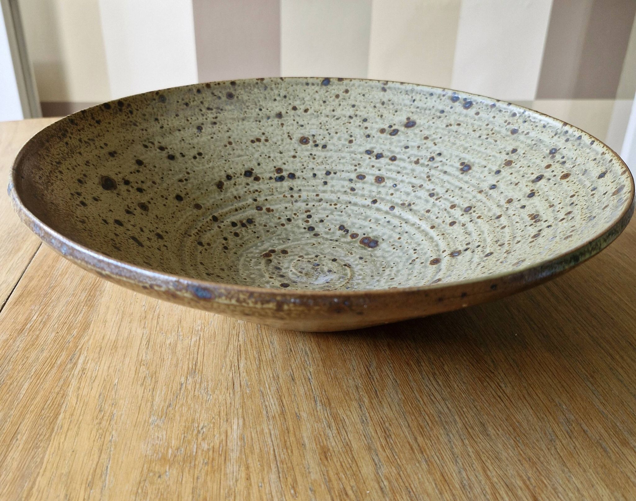 Pyrite stoneware bowl 35 cm