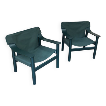 Lot de 2 fauteuils HAY vert