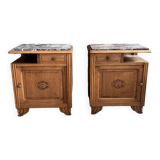 Pair of art deco bedside tables