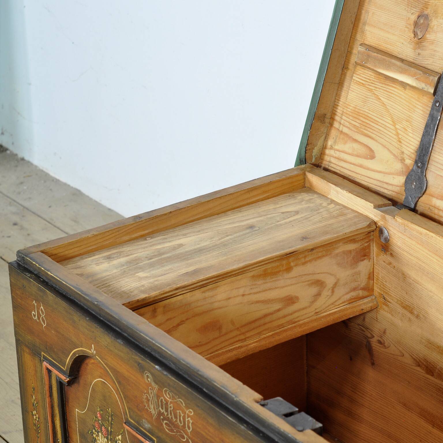 Folk-Art Bridal Chest, 1826