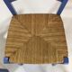 Lot of 4 decked blue chairs