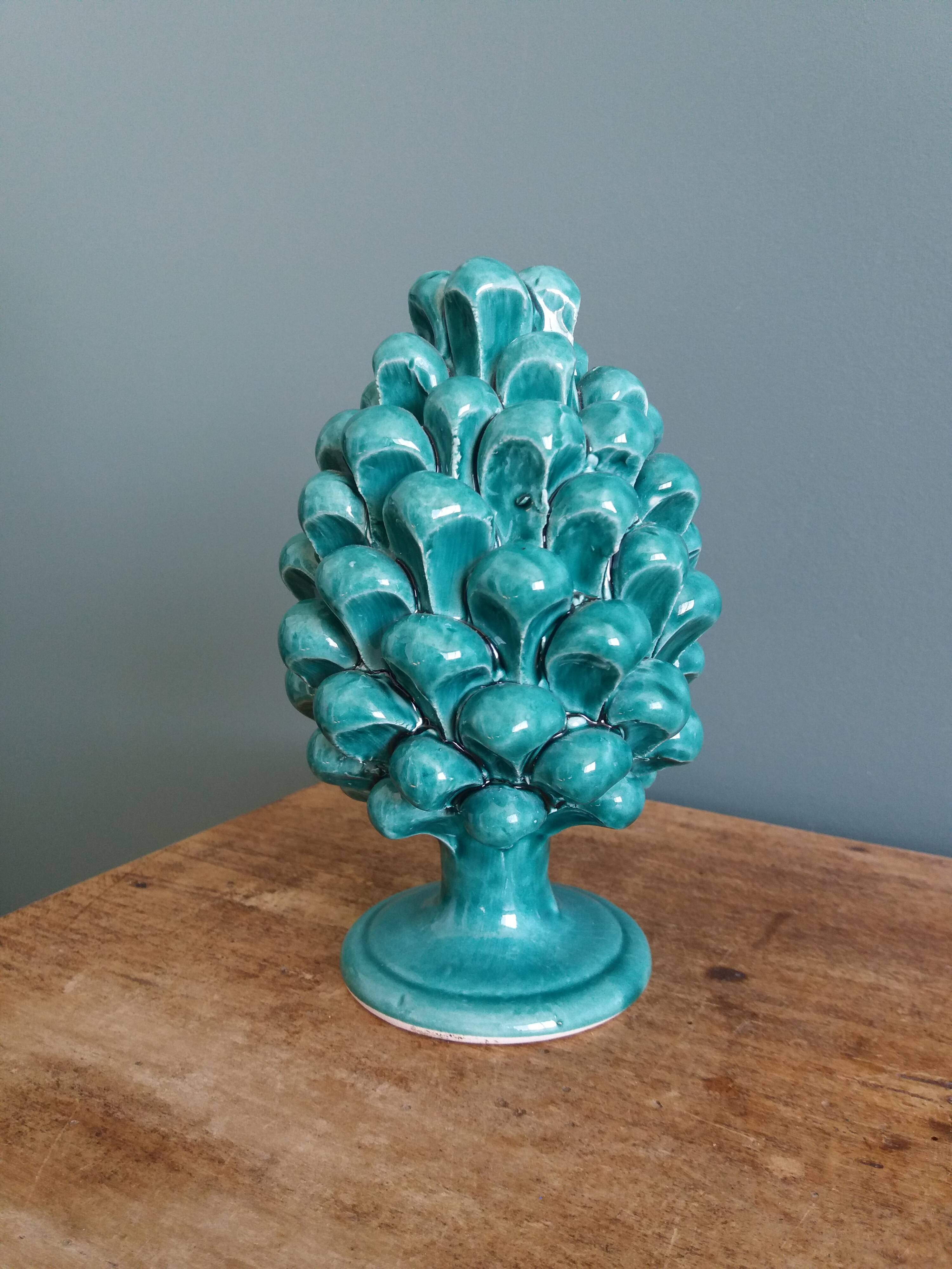 Pigna pine cone signed Cali, Caltagirone in Sicily