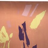 Pierre pallut, colors, circa 1973. original lithograph signed in pencil