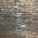 Stacked glass pyramid lamp, 1970