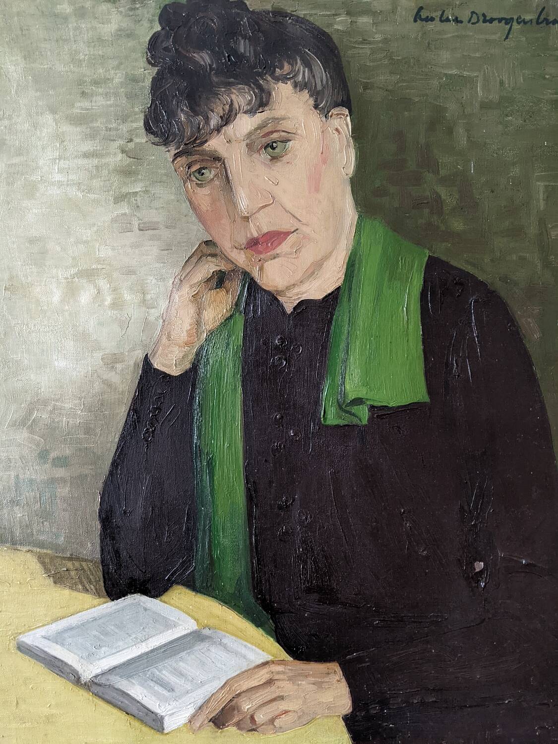 Oil on canvas old portrait alternative decoration countryside