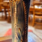 Très grand vase rouleau signé ( à déchiffrer)