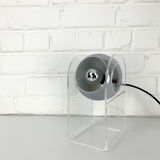 Table lamp space age sphere chrome plexiglass, 1960/1670