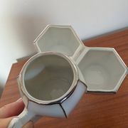 Art Deco condiment holder MS France in porcelain – 1930s