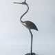Heron, brass bird