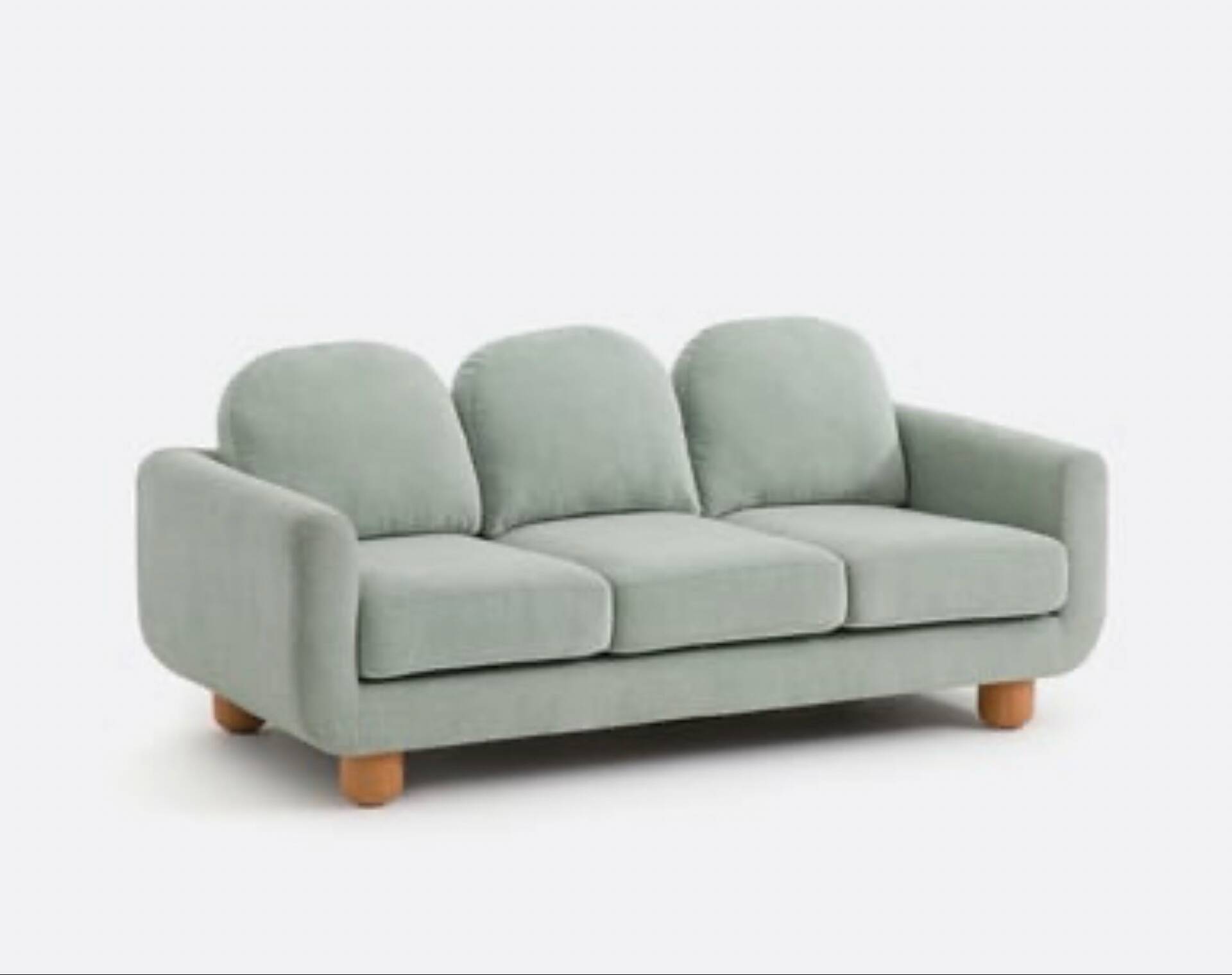 3-seater sofa, in corduroy, MIMIJI, La Redoute Intérieurs Euca