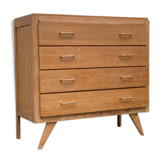 Chest of drawers feet compass raw wood 1950