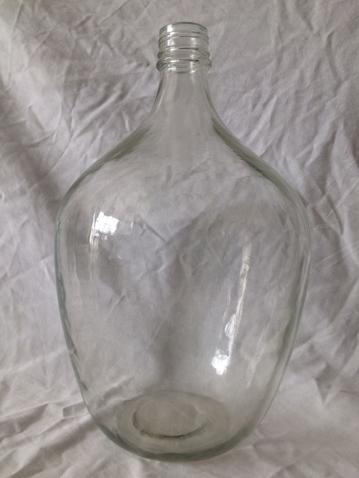 Demijohn ovaloide transparent about 10 l